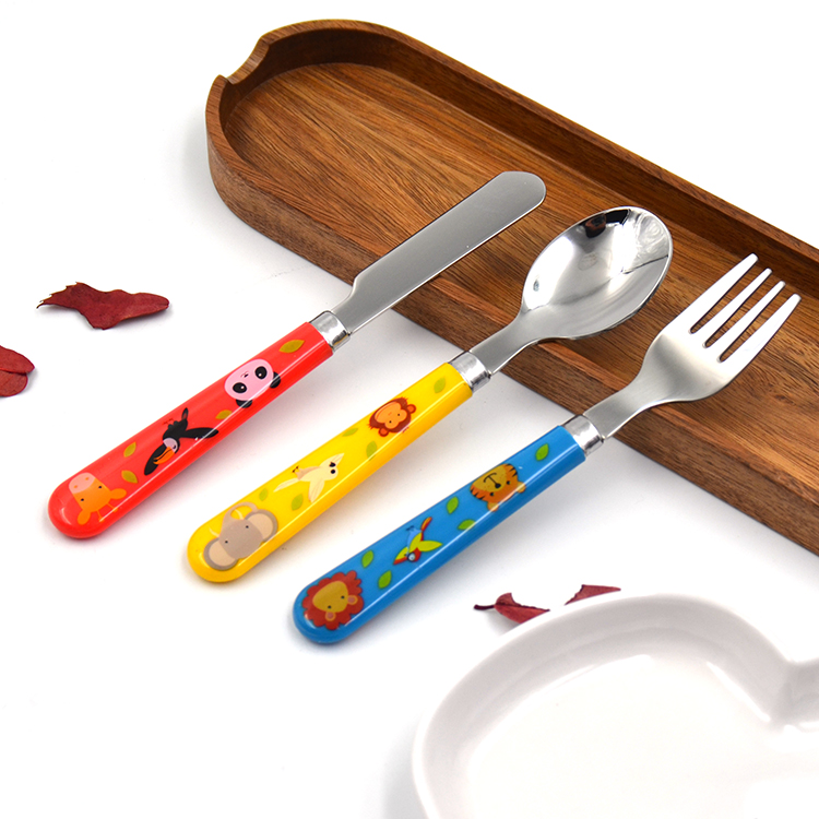 baby self feeding utensil set